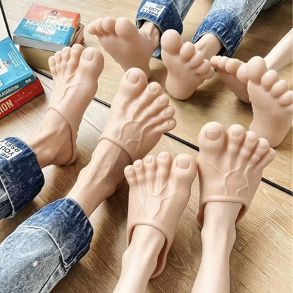 Foot-Shaped Slippers